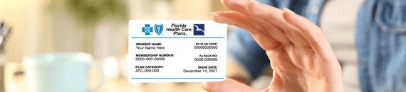Florida Health Care Plans Member ID Card 